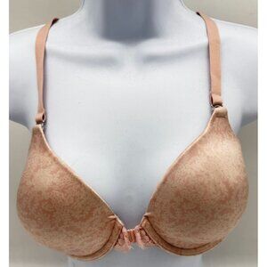 Maidenform Women's Underwire Push Up Bra Stretch Size 36B Pink Floral Lace